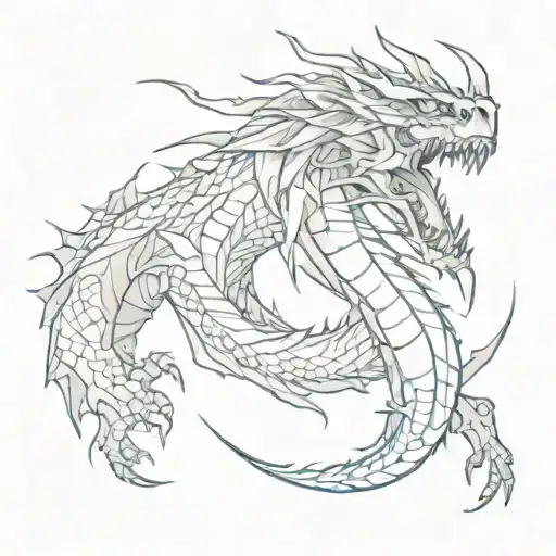 Dragon Torn Ripped Skin