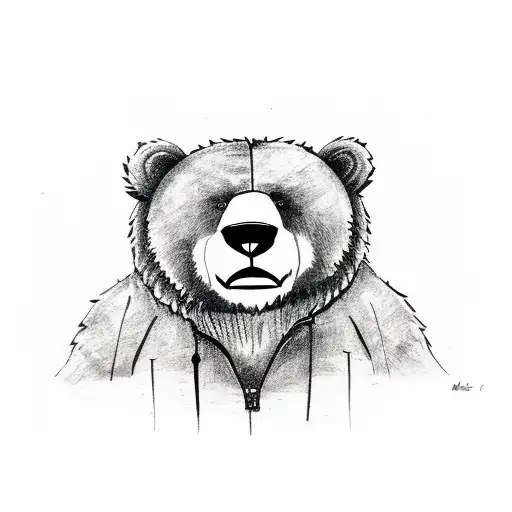 Half Teddy Bear Half Angry Grizzly