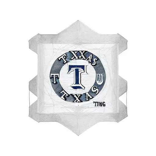 Texas Rangers Logo Intertwined With Film Strips