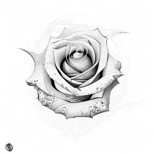 Roses With Spider Webs