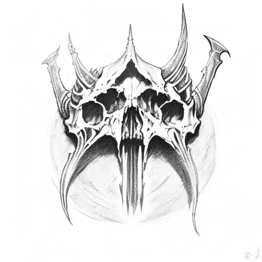 Sauron With Skull