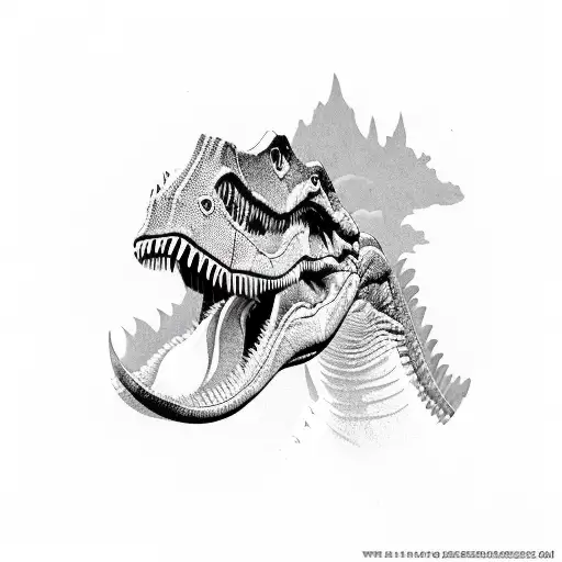 Dinosaur Eating Sauce