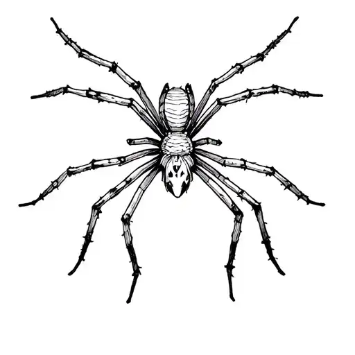 Spider And Butterfly As One