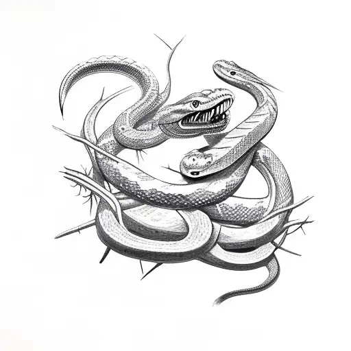Snake With Skill And Thorns