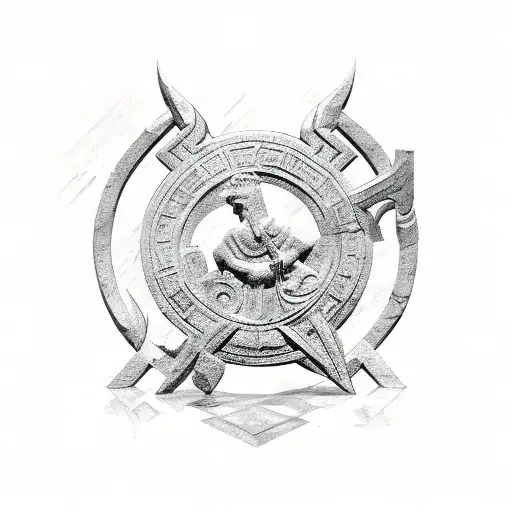 Symbol With Roman Or Greek History Representing A Defender