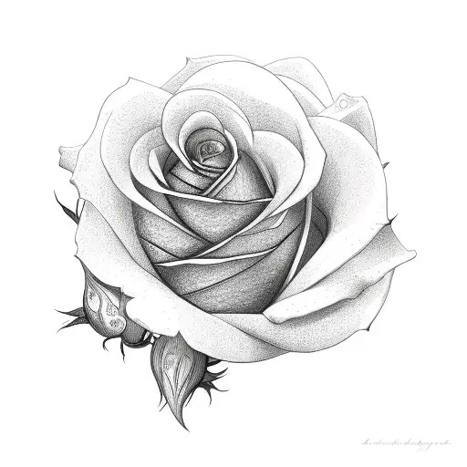 Rose And Lily Simple Black And Red