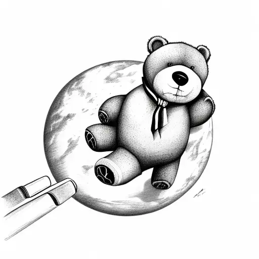 Teddy Bear Holdingthesaturn