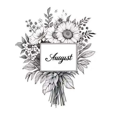 May July November August Birth Flower Bouquet
