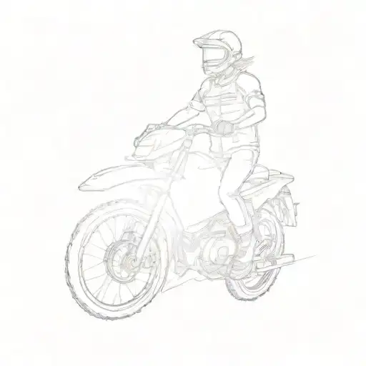 A Person Riding A Motorcycle On A Dirt Road At Sunset With Cows With Background