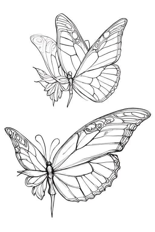 Small Hand Butterfly