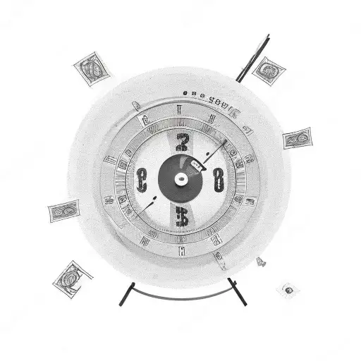 A Speedometer With Money Symbols Replacing The Numbers