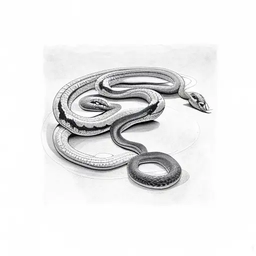 Snake Around Arm Like A Band