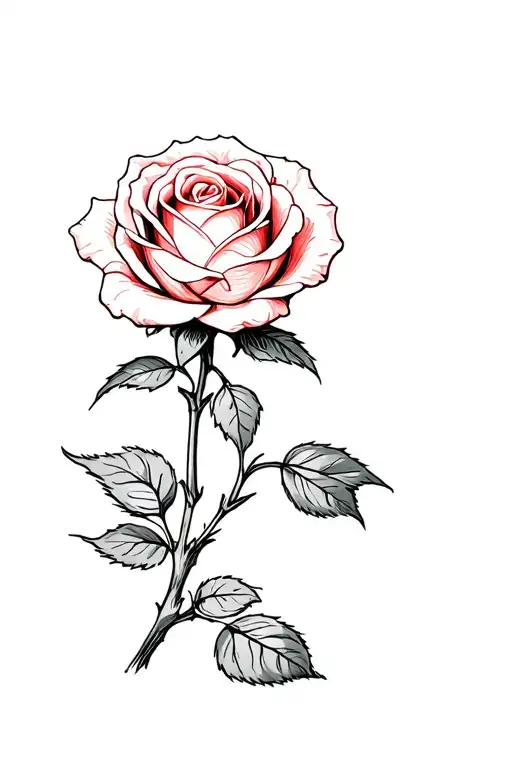 Rose Growing Peace Love And Prosperity