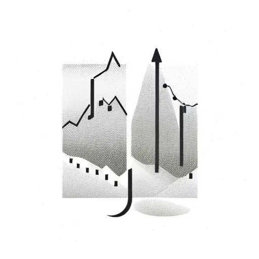 A Sales Graph Depicted As A Mountain Range With Musical Notes As Peaks