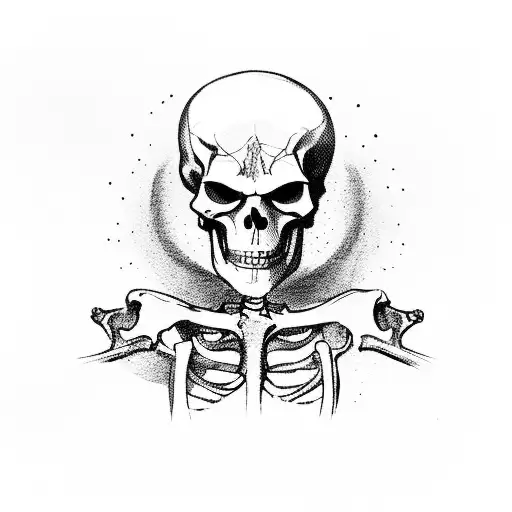 Skeleton Skateboarding