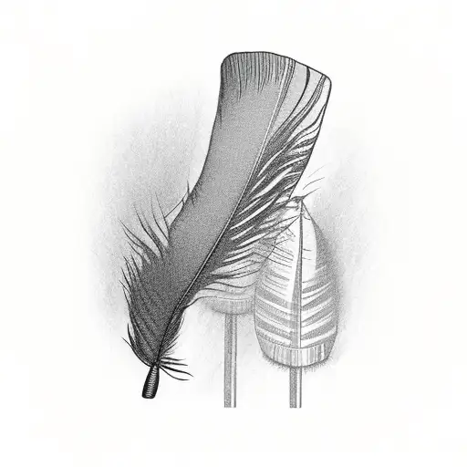 Wild Turkey Feather With The Words The King Written In It