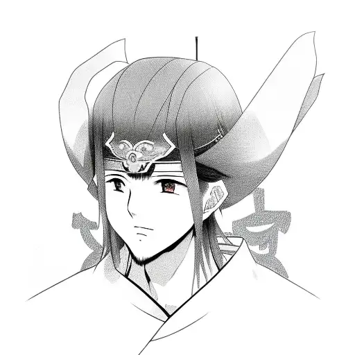 Japanese Anime Characters In Traditional Chinese Clothing