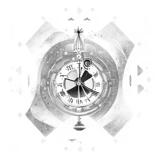 Clocktower With Gemini Starsign