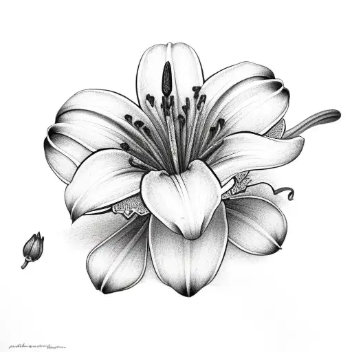 Lily And Lupin Flower