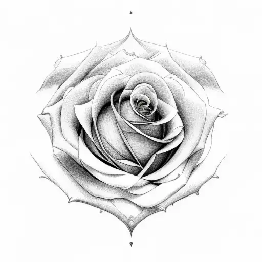 Rose With Heart Infinite Love
