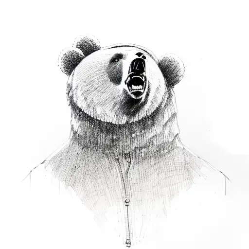 Male In Bear Costume