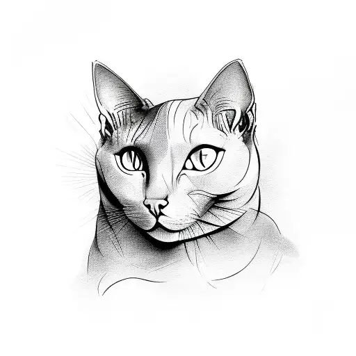 Hairless Cat With A Third Eye