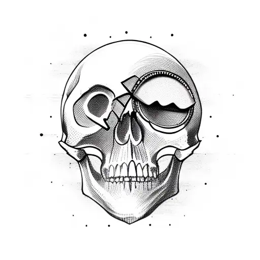Skull With Eye Patch
