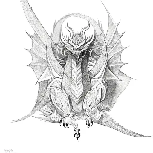 Fierce Winged Dragon