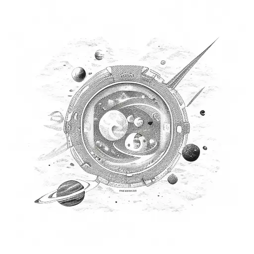 A Childlike Design With Space In The Center For A Name