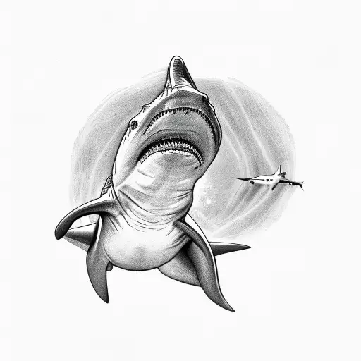 Hammerhead Shark Overhead View