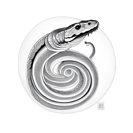 Hooded Cobra Snake Holding A Full Moon