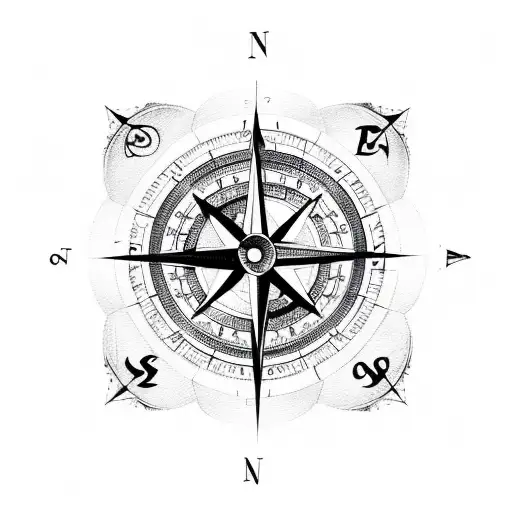 Compass With Runes