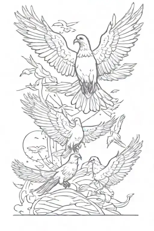 Father That Passed Away He Loved Pigeons Flying