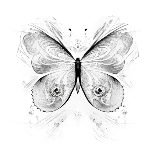 Butterfly With Chaos And Shattered Wing