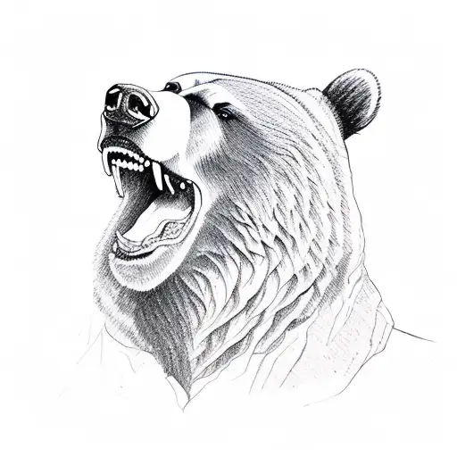 Grizzly Bear Head