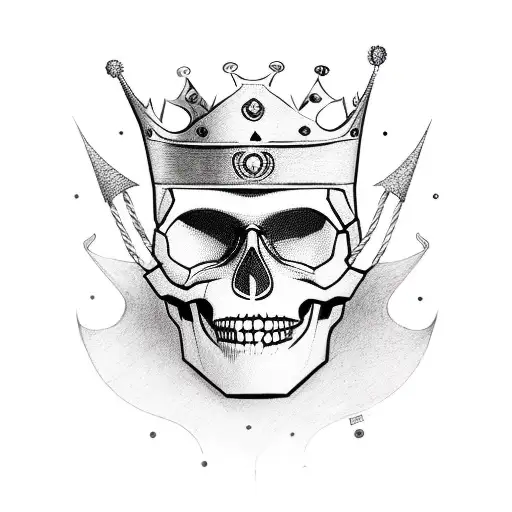 Queen And King Smile Now Cry Later Skull Mask
