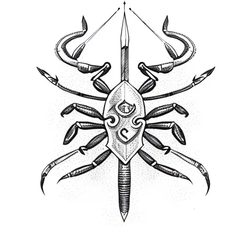 Scorpion With Bow And Arrow