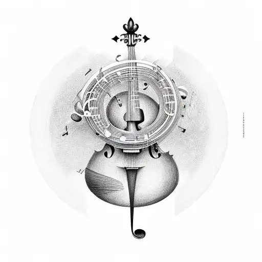 Music Stave In Treble Clef And The Notes A B B A But The First B Is Backwards