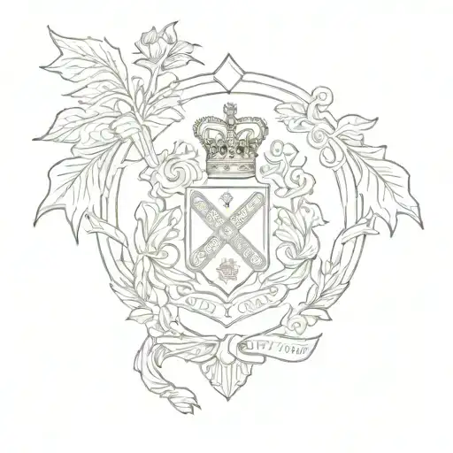 England And Nottingham Forest Badge Intertwined