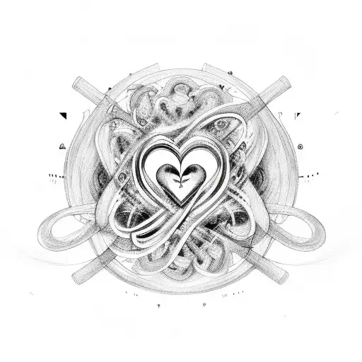 Infinity Symbol With Papi And Heart