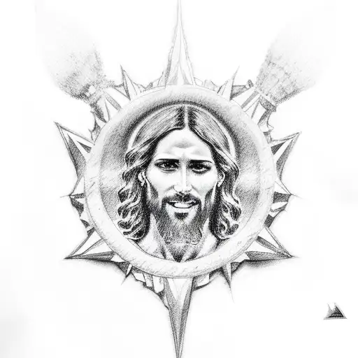 Jesus Con Corona De Espinas