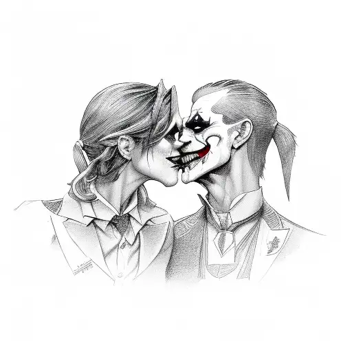 Joker & Harley Kiss