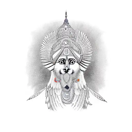 Guru Gobind Sing Eagle With Saying Chidiyan Sa Mein Baaj Ladava Saying