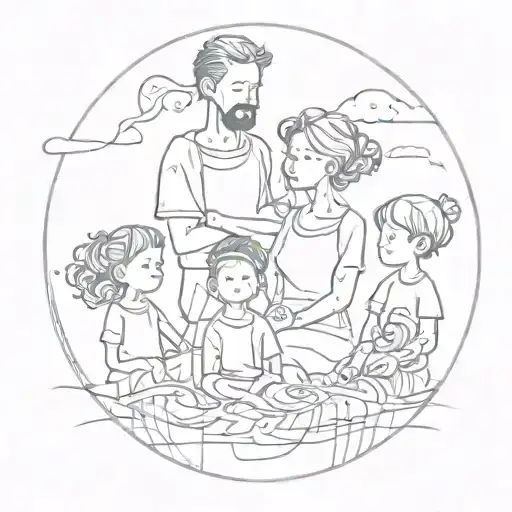 2 Parents 3 Children Abstract Representation