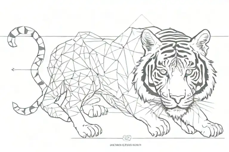 Sacred Geometry Tiger