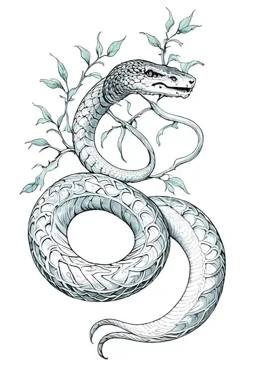 Vines And Snake Wrapping No Background