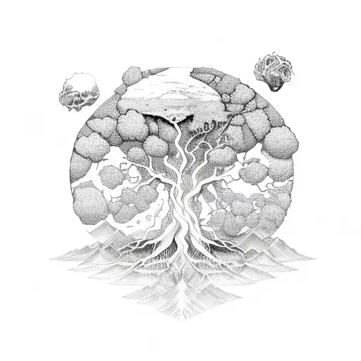 Yggdrasil World Tree Sleeve