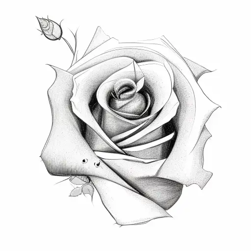 Roses With Cards And Clock