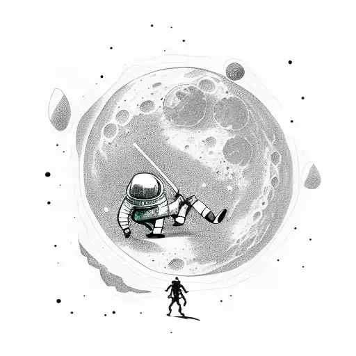 Alien Smoking Weed Wearing Jordan's Sitting On The Moon