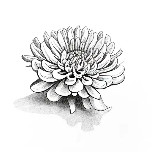 Chrysanthemums And A Cowboy Hat And A Skull